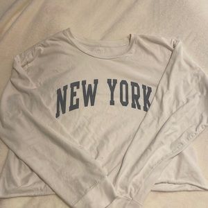 brandy Melville cropped long sleeve t